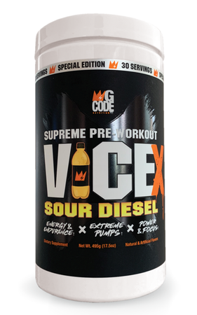 GCode Nutrition Vice X Pre Workout  Sour Diesel - 30 Servings