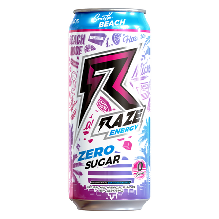 REPP Sports RAZE Energy Drink  South Beach - 12 x 16 oz. Cans