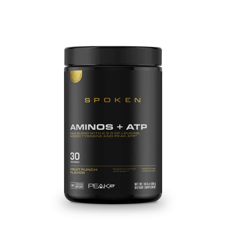 Spoken Nutrition Aminos + ATP (NSF Certified for Sport) - Fruit Punch - 30 Servings (NSF Certified for Sport)