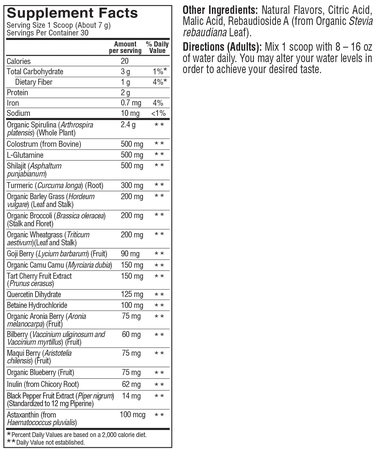 Spoken Nutrition Greens  Berry Blast (NSF Certified for Sport) - 30 Servings