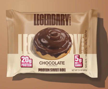 Legendary Foods Protein Sweet Rolls  Chocolate - 8 Pack