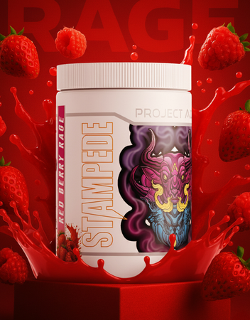 Project AD Stampede Pre-Workout  Red Berry Rage - 40/20 Servings