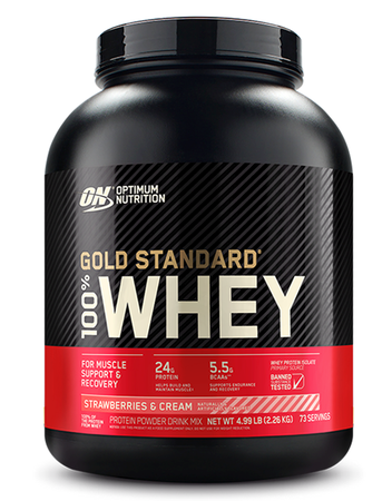 Optimum Nutrition 100% Whey Gold Standard Strawberry - 5 Lb