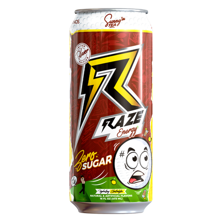 REPP Sports RAZE Energy Drink  Sunny Tea - 12 x 16 oz. Cans