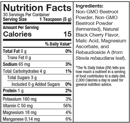 HumanN SuperBeets  Black Cherry Flavor - 30 Servings