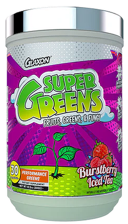 Glaxon Super Greens Burstberry Iced Tea - 30 Servings