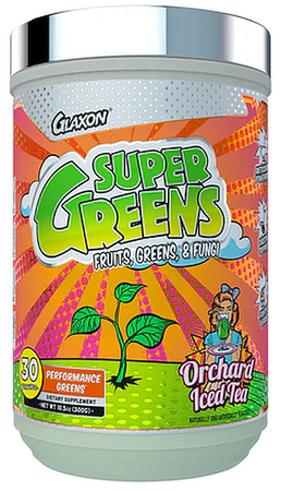 Glaxon Super Greens Orchard Iced Tea - 30 Servings