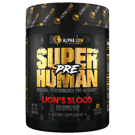 Alpha Lion SuperHuman PRE Pre-Workout Lion's Blood - 21 Servings