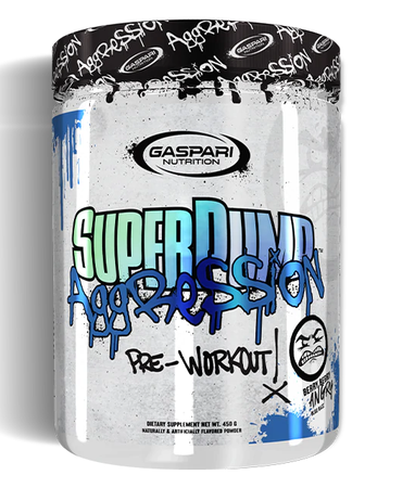 Gaspari Nutrition SuperPump Aggression Berry Berry Angry Blue Razz - 25 Servings