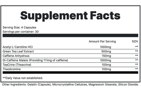Redcon1 Double Tap  - 120 Capsules (30 Servings)