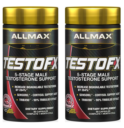 AllMax Nutrition TestoFX   Testosterone Amplifier - 2 x 90 Cap Btls  TWINPACK