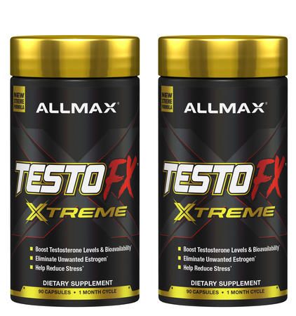 AllMax Nutrition TESTOFX Xtreme - 2 x 90 Capsule Bottles TWINPACK  *New Formula