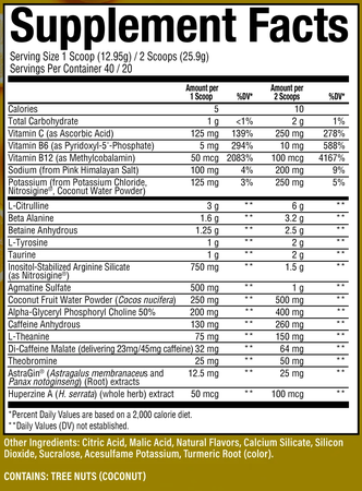 RAW CBUM Thavage Pre-Workout Lemonade - 40 Servings