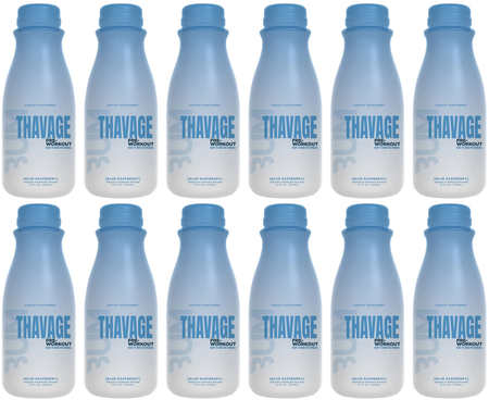 CBum Thavage Pre-Workout 12oz RTD Blue Raspberry - 12 Bottles