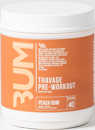 Raw Nutrition Cbum Thavage Pre-Workout Peach Bum - 40 Servings