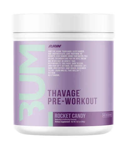 RAW CBUM Thavage Pre-Workout Rocket Candy - 40 Servings