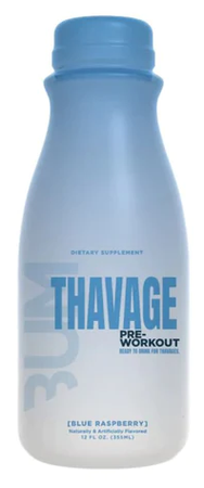 CBum Thavage Pre-Workout 12oz RTD Blue Raspberry - 1 Bottle