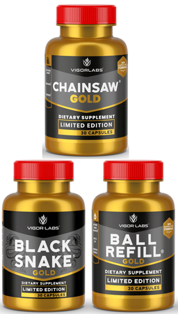 Vigor Labs The Gold Stack - 3 Bottles