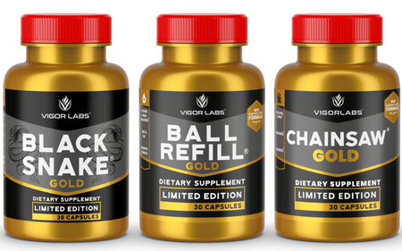 Vigor Labs The Gold Stack - 3 Bottles