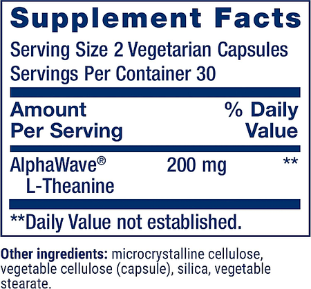 Life Extension L-Theanine - 60 Capsules