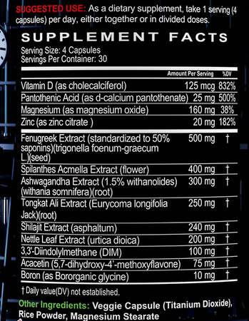Psycho Pharma ThunderStruck - 120 Capsules