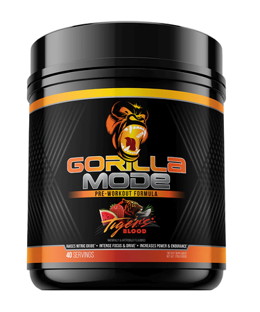 Gorilla Mind Gorilla Mode Pre-Workout  Tiger's Blood - 40 Servings *New Formula