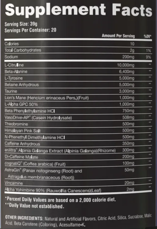 Apollon Nutrition TimeCop Elite Pre-Workout  Miami Vice - 20 Servings