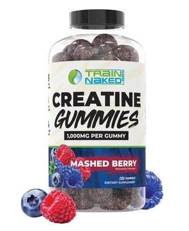 TNL Creatine Gummies 1g Creatine/Gummie  Mashed Berry - 120 Gummies