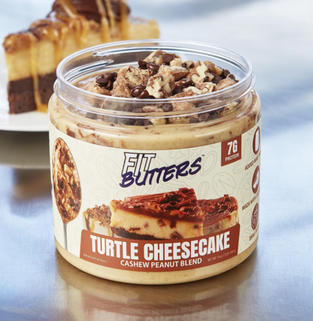 Fit Butters Turtle Cheesecake Cashew Peanut Butter - 1 Lb