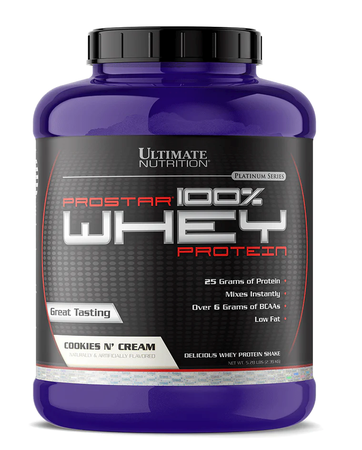 Ultimate Nutrition Prostar 100% Whey Protein Cookies & Cream - 5 Lb