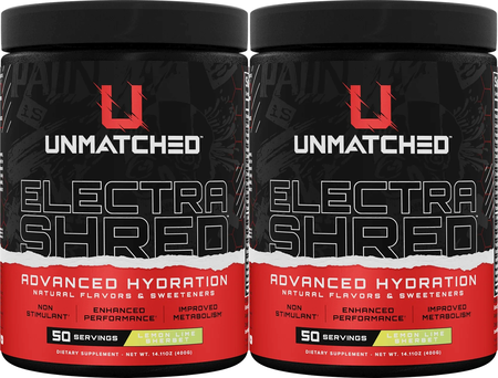 Unmatched Nutrition Electrashred - Lemon Lime Sherbet - 2 x 50 Servings TWINPACK