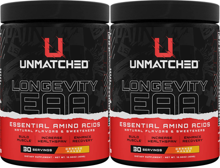 Unmatched Nutrition Longevity EAA Orange Mango - 2 x 30 Servings TWINPACK