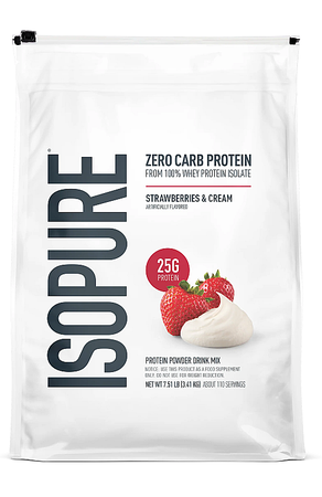 Isopure Zero Carb Strawberries & Cream - 7.5 Lb (110 Servings)