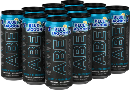 ABE Energy Drink  Blue Lagoon - 12 Cans