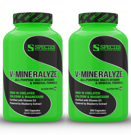 Species Nutrition V-Mineralyze - 2 x 300 Capsule Bottles TWINPACK
