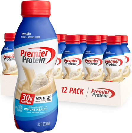 Premier Protein Protein Shake Vanilla  11.5 oz - 12 Bottles