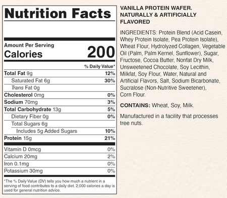 Myprotein Protein Wafer Vanilla - 10 Bars