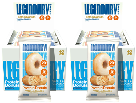 Legendary Foods Protein Donuts  Vanilla Glazed - 24 Pack (2 x 12 Pack Boxes) TWINPACK