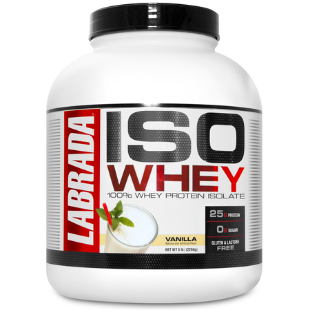 Labrada 100% ISO Whey Isolate Protein  Vanilla - 5 Lb