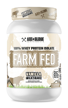 Axe & Sledge Farm Fed Whey Protein Isolate Vanilla Milkshake - 25 Servings