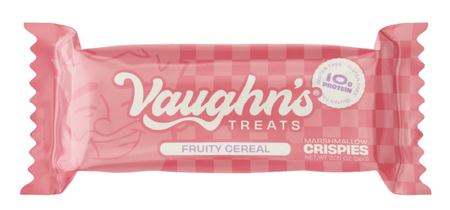 Vaughn's Treats Marshmallow Crispies  Fruity Cereal Crispies - 12 Bars