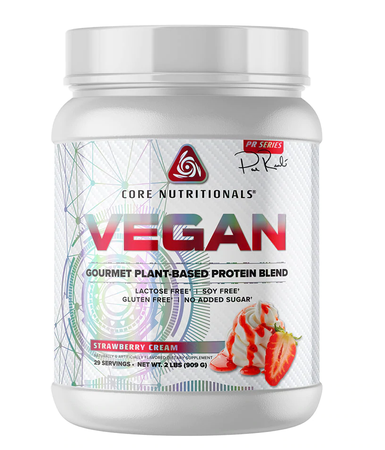 Core Nutritionals VEGAN Protein Strawberry Cream - 2 Lb