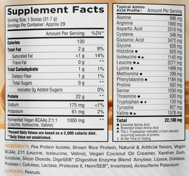 Core Nutritionals VEGAN Protein Peanut Butter Pie - 2 Lb