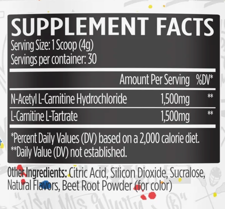 VMI Sports L-Carnitine 3000 Powder Cherry Lime - 30 Servings