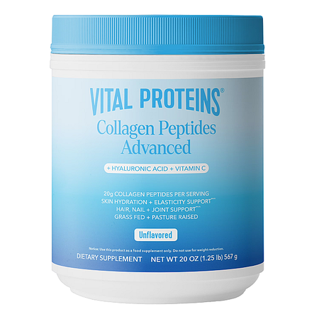 Vital Proteins Collagen Peptides Powder Advanced w/Hyaluronic Acid & Vitamin C  Unflavored - 27 Servings
