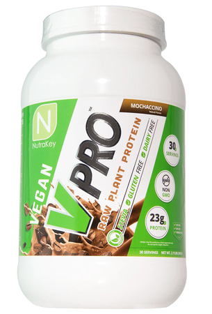 Nutrakey V Pro  Raw Vegan Plant Protein  Mochaccino - 2 Lbs