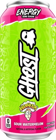 Ghost Energy Drink  Warheads Sour Watermelon - 12 Cans