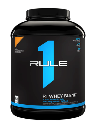 Rule 1 R1 Whey Blend 100% Whey Protein  Lightly Salted Caramel - 5 Lb