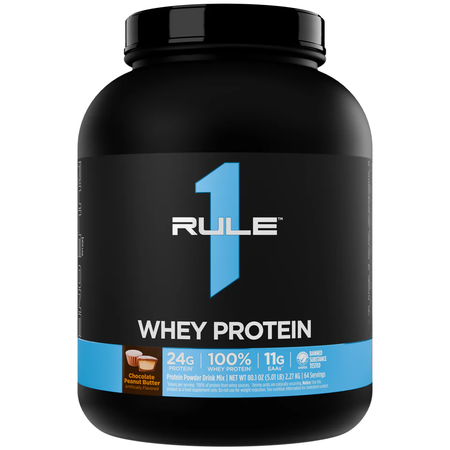 Rule 1 Whey Blend 100% Whey Protein Chocolate Peanut Butter - 5 Lb (64 Servings)