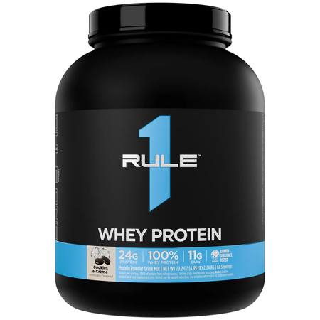 Rule 1 Whey Blend 100% Whey Protein Cookie & Cream - 4.95 Lb (66 Servings)